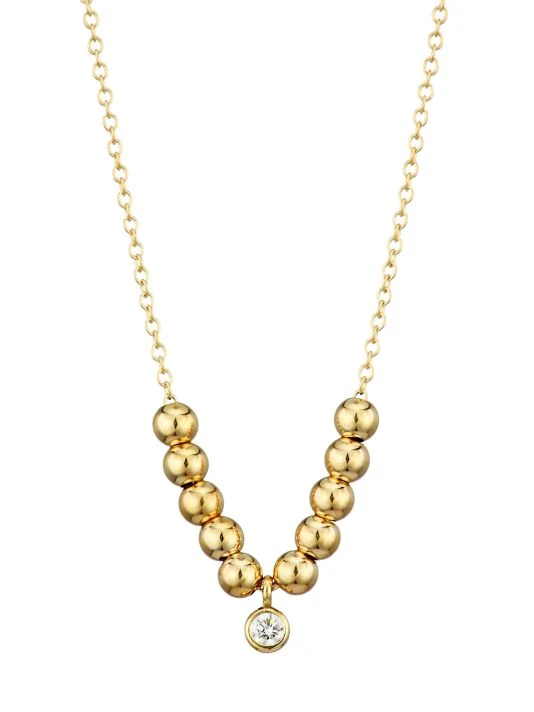 Zoë Chicco Bezel Diamonds 14K Yellow Gold & Diamond Chain Necklace 3 Zoë Chicco Bezel Diamonds 14K Yellow Gold & Diamond Chain Necklace