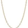 Zo&euml; Chicco 14K Yellow Gold Large Square-Oval Link Necklace -Outlet Zoë Chicco Store unnamed file 574