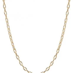 Zoë Chicco 14K Yellow Gold Large Square-Oval Link Necklace