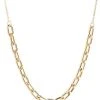 Zo&euml; Chicco 14K Yellow Gold Square-Oval Link Station Necklace -Outlet Zoë Chicco Store unnamed file 575