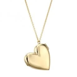 Zoë Chicco 14K Yellow Gold Heart Locket Necklace
