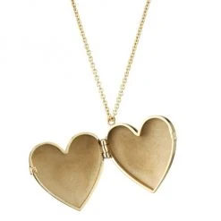 Zo&euml; Chicco 14K Yellow Gold Heart Locket Necklace -Outlet Zoë Chicco Store unnamed file 578