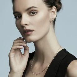 Zo&euml; Chicco Paris 14K Yellow Gold & Diamond Mixed Interlocking Circle Stud Earrings -Outlet Zoë Chicco Store unnamed file 585