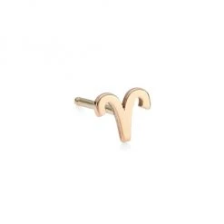 Zoë Chicco Itty Bitty 14K Yellow Gold Zodiac Sign Single Stud Earring Aries -Outlet Zoë Chicco Store unnamed file 6