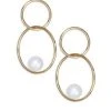 Zo&euml; Chicco 6MM Pearl & 14K Gold Double Hoop Earrings -Outlet Zoë Chicco Store unnamed file 604