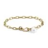 Zoë Chicco Medium 14K Yellow Gold & 8MM Pearl Charm Oval-Link Bracelet -Outlet Zoë Chicco Store unnamed file 610