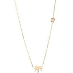 Zoë Chicco Diamond & 14K Yellow Gold Charm Necklace