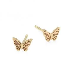 Zoë Chicco 14K Gold Butterfly Stud Earrings