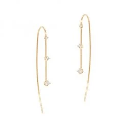 Zoë Chicco 14K Yellow Gold & Diamond Wire Earrings