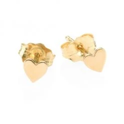 Zoë Chicco 14K Yellow Gold Itty Bitty Heart Stud Earrings