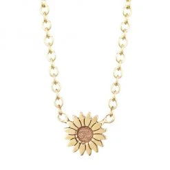 Zoë Chicco Itty Bitty Symbols 14K Yellow Gold Flower Necklace