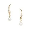 Zoë Chicco 14K Yellow Gold, 2MM Pearl & Diamond Huggie Earrings 2 Zoë Chicco 14K Yellow Gold, 2MM Pearl & Diamond Huggie Earrings -Outlet Zoë Chicco Store unnamed file 65