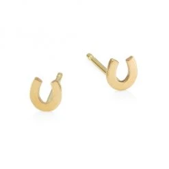 Zoë Chicco 14K Gold Horseshoe Stud Earrings