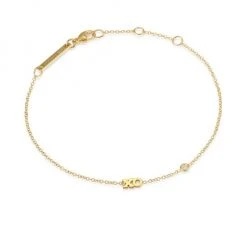 Zoë Chicco 14K Yellow Gold & Diamond XO Chain Bracelet
