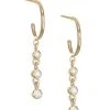 Zoë Chicco 14K Gold & Diamonds Dangle Hoop Earrings