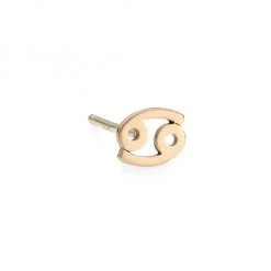 Zoë Chicco Itty Bitty 14K Yellow Gold Zodiac Sign Single Stud Earring Aries -Outlet Zoë Chicco Store unnamed file 9